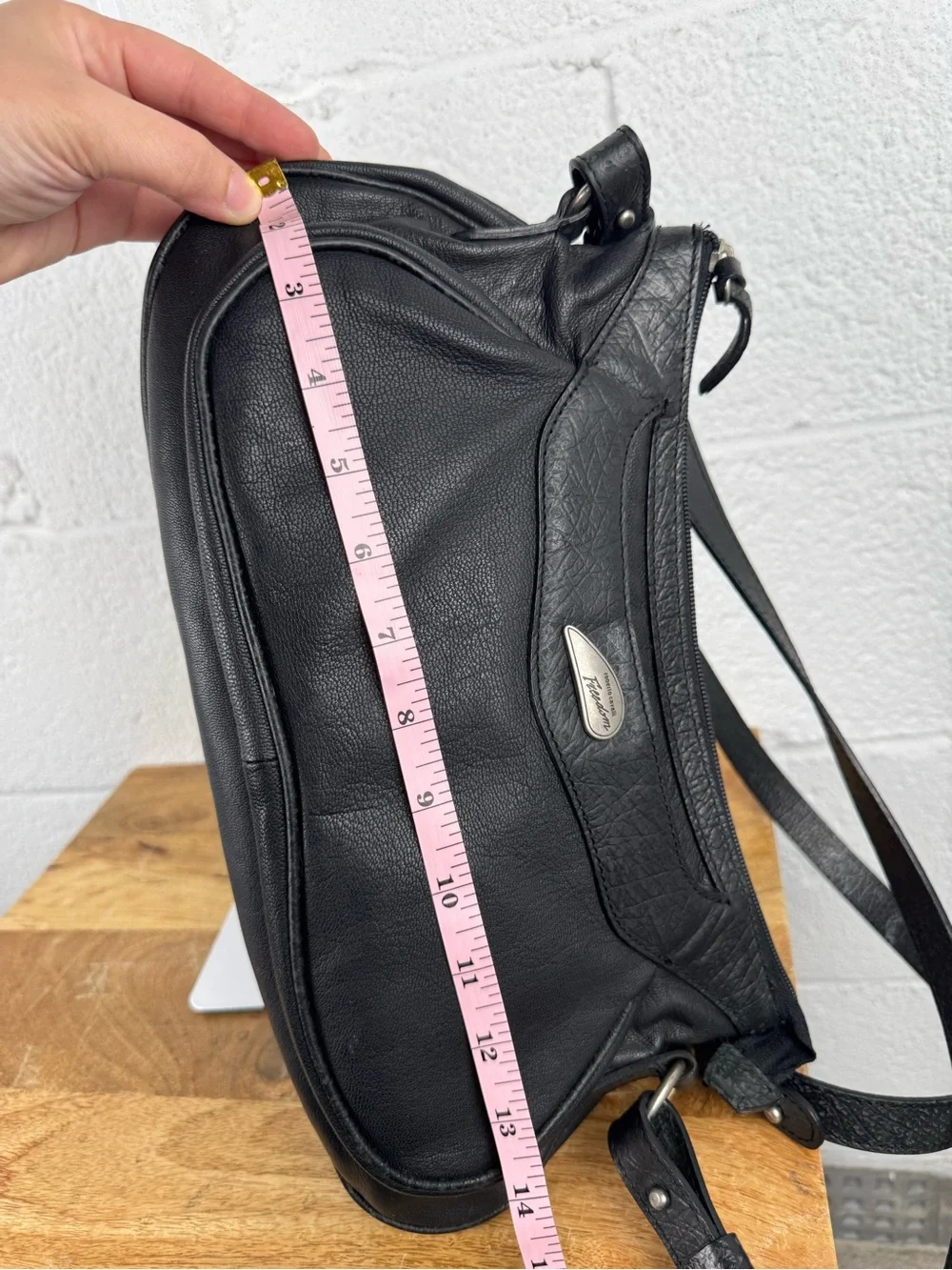 Roberto Cavalli Freedom Vintage Y2K Black Leather Shoulder Bag